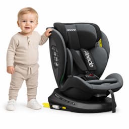 Reecle 360 Swivel Baby Child Car Seat with ISOFIX, Group 0+1/2/3 (0-36 kg), Approx. 0-12 Years