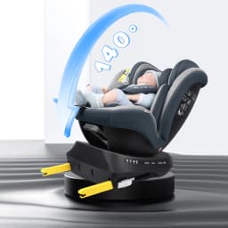 Reecle 360 Swivel Baby Child Car Seat with ISOFIX, Group 0+1/2/3 (0-36 kg), Approx. 0-12 Years