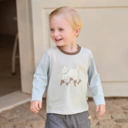 Dave Bella Girls Boys Autumn Long Sleeve T-shirt Spring Printed Cotton Pullover Children Casual Basic Tops Clothes DB3262599