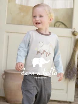 Dave Bella Girls Boys Autumn Long Sleeve T-shirt Spring Printed Cotton Pullover Children Casual Basic Tops Clothes DB3262599