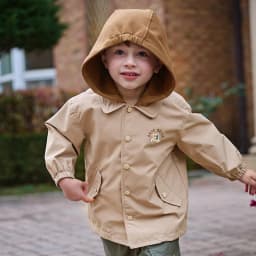 Dave Bella Children's Autumn Apring Hooded Jacket Boys Girls Casual Waterproof Outdoor Coat Kids Outwear Jacket Top DB1250972