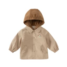 Dave Bella Children's Autumn Apring Hooded Jacket Boys Girls Casual Waterproof Outdoor Coat Kids Outwear Jacket Top DB1250972