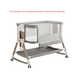 0-3 Years Old Baby Bed Adjustable Height Baby Cradle Portable Large Space Baby Bed Foldable Movable Splicing infant Bed
