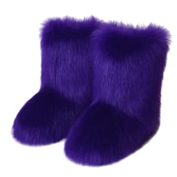2026 NEW Kids Boots Winter Shoes New Faux Fur Toddler Girl Boots Fashion Colorful Fur Children Ankle Snow Boots Warm Shoes Girls