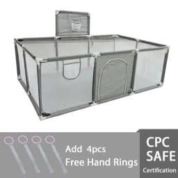 IMBABY Baby Playground Large Baby Playpen Machine Washable Baby Activity Fence Ball Pool Games Playpen for Child Safety Barries