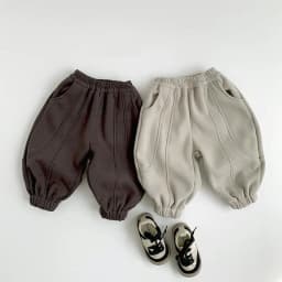 2026 Winter New Children Warm Pants Solid Baby Girls Casual Pants Plus Velvet Thick Trousers For Boys Cotton Kids Clothes