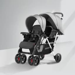 Lightweight Twin Baby Stroller The Baby Stroller Can Sit or Lie Down Collapsible Front and Rear Seat Twin Stroller