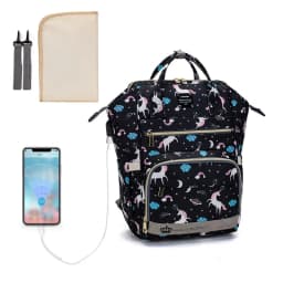 Original LEQUEEN Mommy Baby Diaper Bag Backpack For Stroller Large Capacity Waterproof Multi-pocket Animal Prints Baby Nappy Bag