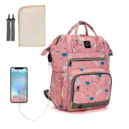 Original LEQUEEN Mommy Baby Diaper Bag Backpack For Stroller Large Capacity Waterproof Multi-pocket Animal Prints Baby Nappy Bag