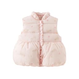 Dave Bella Children's Down Vest Autumn Winter Fashion Casual Sweet Cute Print Girls Baby Outerwear Jacket Outdoor Warm DB4253620