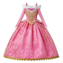 Girls Sleeping Aurora Beauty Princess Halloween Cosplay Dress Off Shoulder Kids Gift Carnival Party Fancy Ball Gown Clothing