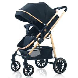 Vremota Luxurious Light High Landscape Baby Stroller leg-sapped Seat for Newborn One Hand reline Pushchair Pram Compact Size