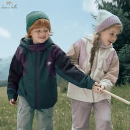 Dave Bella Boys Girls Winter Autumn Windproof Jacket Children Waterproof Hoodie Polar Fleece Outerwear Kids Clothing DK4254289