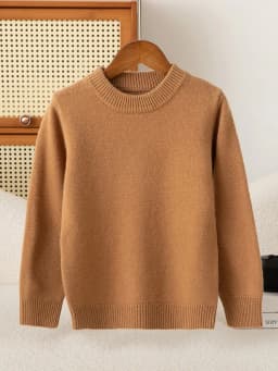 Children's Wool Sweater Pullover Girls Clothes Autumn Winter Boys Thick 100% Merino Wool Knitwear Basic Baby Kids Cashmere Tops