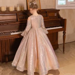 Children's Formal Dress Princess Dress Birthday Flower Girl Little Girl Host Piano Performance Outfit Spring Autumn