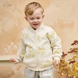 Dave Bella Children's Coat Autumn Spring Boys Girls Polar Fleece Outerwear Long Sleeves Casual Top Outdoor Kids Clothes DB396-GG
