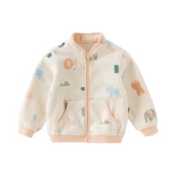 Dave Bella Children's Coat Autumn Spring Boys Girls Polar Fleece Outerwear Long Sleeves Casual Top Outdoor Kids Clothes DB396-GG