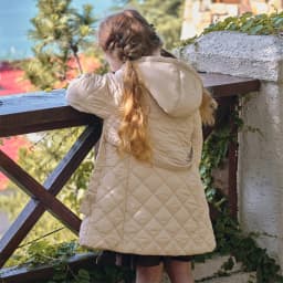 Dave Bella Girls Velvet Coat Winter Autumn Children Thick Warm Jacket Casual Hooded Waterproof Outerwear Kids Clothing DK4254175