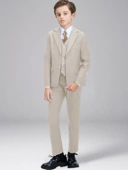 Back-to-school Season Boys Suit 5 Piece Jacket Vest Trousers Shirt Tie random Children's Suits Wedding Performance Formal
