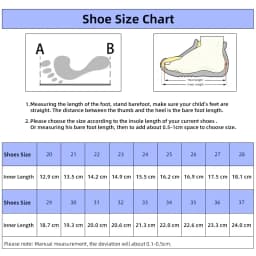 Princepard Children's Boy Sneakers High Top Ankle Support Orthopedic Kids Shoes for Girls Flat Feet with Adjustable Velcro