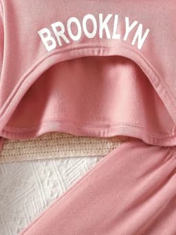 3 Pcs Kids Girls' Clothes Set Spring And Autumn Baby Girls Long-Sleeve Hooded Sweatshirt +Sleeveless Vest+ Long Pants Daily Wear