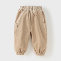 Dave Bella Children Cotton Pants Autumn Winter Girls Thicken Plush Trousers Casual Pants Warmth Outerwear Kids Clothes DB4253934