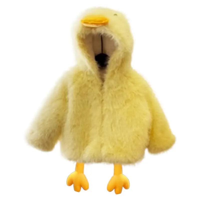 Kids Duck Costume Plush Winter Duck Coats For Kids Role Play Costume Cold Weather Outwear For Role Play Daily Life