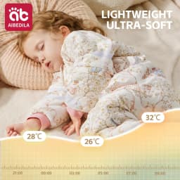 AIBEDILA Baby Sleep Sack Soft Cozy Infant Sleeping Bag Super Warm Quilted Wearable Blanket with Removable Sleeves 6M-7Y Boy/girl