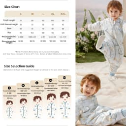 AIBEDILA Baby Sleep Sack Soft Cozy Infant Sleeping Bag Super Warm Quilted Wearable Blanket with Removable Sleeves 6M-7Y Boy/girl