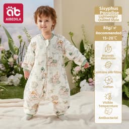 AIBEDILA Baby Sleep Sack Soft Cozy Infant Sleeping Bag Super Warm Quilted Wearable Blanket with Removable Sleeves 6M-7Y Boy/girl