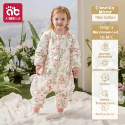 AIBEDILA Baby Sleep Sack Soft Cozy Infant Sleeping Bag Super Warm Quilted Wearable Blanket with Removable Sleeves 6M-7Y Boy/girl