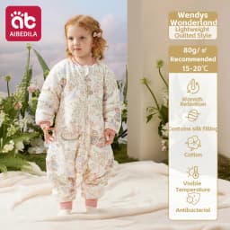AIBEDILA Baby Sleep Sack Soft Cozy Infant Sleeping Bag Super Warm Quilted Wearable Blanket with Removable Sleeves 6M-7Y Boy/girl