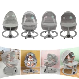 Bluetooth Baby Cradle for Toddlers Baby Strollers 20kg Load Bearing Capacity with Remote Control for Children Aged 0-18 Months