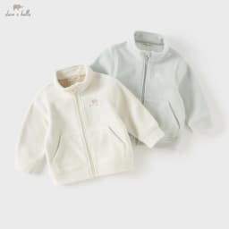 Dave Bella Boys Girls Baby Autumn Winter Fleece Coat Cardigan Fashion Casual Kids Jacket Top Comfortable Outdoor DB4237540-D