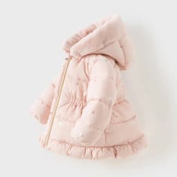 Dave Bella Girls Coat Autumn Winter Baby Velvet Hooded Fashion Overcoat Kids Thick Jacket Waterproof Children Clothing DB4254112