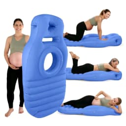 Multi functional Inflatable Maternity Bed Cushion Mattress with Hole for Pregnant Mommy Comfortable Yoga Mat Protective Portable