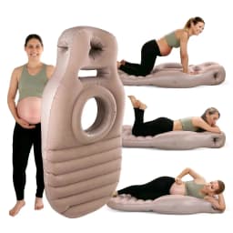 Multi functional Inflatable Maternity Bed Cushion Mattress with Hole for Pregnant Mommy Comfortable Yoga Mat Protective Portable