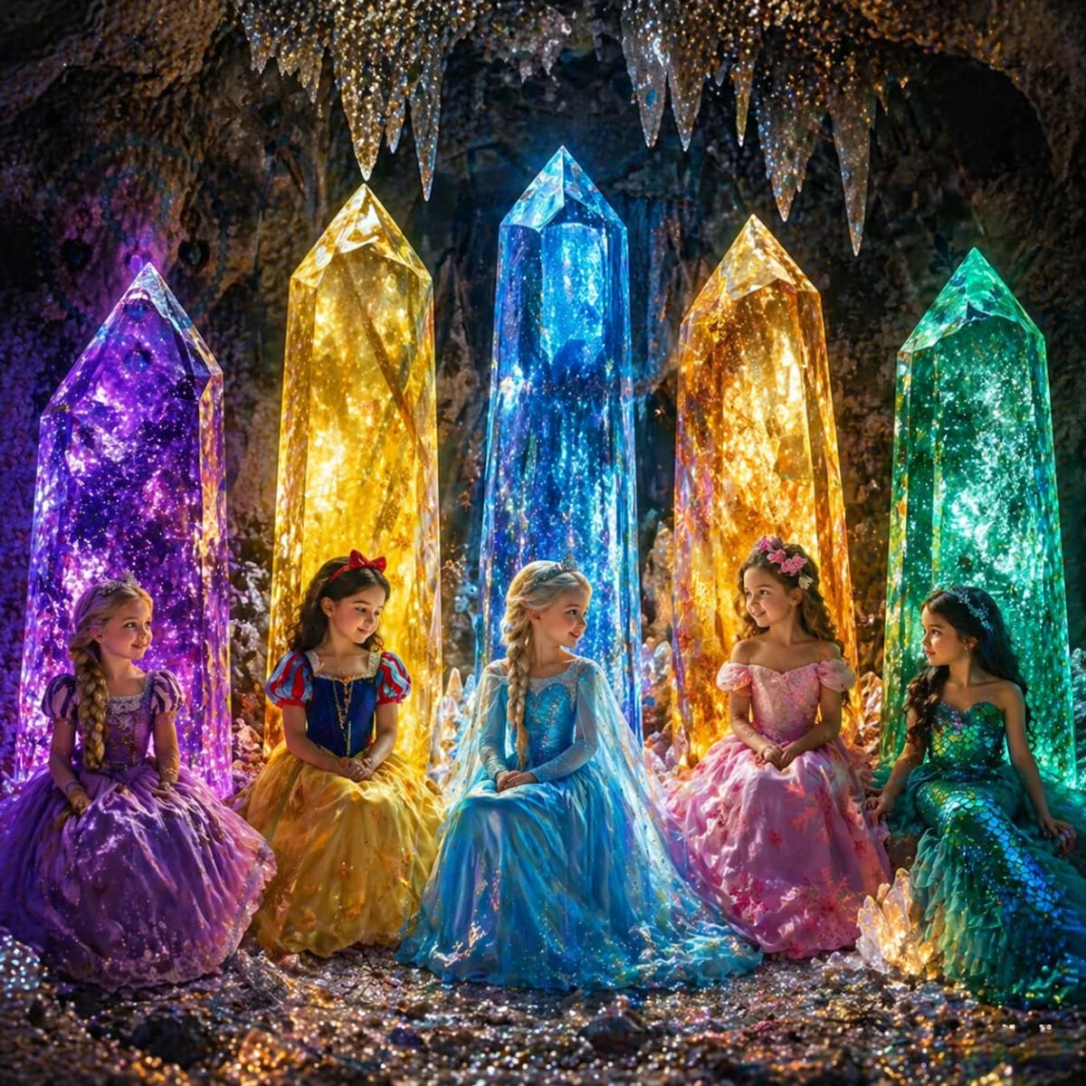 Muababy Rapunzel Moana Elsa Anna Princess Dress Collection for Girls Holiday Halloween Carnival Party Outfit Kids Birthday Gifts