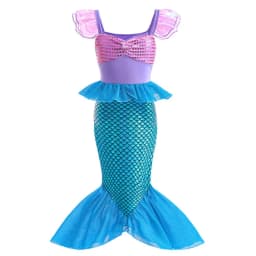 Muababy Rapunzel Moana Elsa Anna Princess Dress Collection for Girls Holiday Halloween Carnival Party Outfit Kids Birthday Gifts