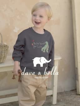 Dave Bella Boys Girls Pullover Sweatshirt Children Autumn Clothes Spring Long Sleeve Sportswear Casual Tops Outdoor DB3262725