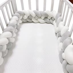 Four Share Bed Circumference for Infant Pillow Cushion Cradle Braid Crib Protector Baby Cot Guess Braid for Baby Bed 2M 2.5M 3M