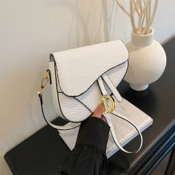 Luxury High End Leather Diaper Bag with Multiple Pockets and Adjustable Strap for Modern Moms Daily Outdoor and Travel Use