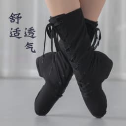 Summer children's dance shoes, extended canvas jazz dance shoes, adult high top dance shoes, girls' practice shoes, jazz boots