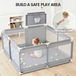 Baby Square Playpen Toddler Security Zone Barrier Infant Activity Barriers Playground Kids Ball Pit Playpen Baby Safety Fence