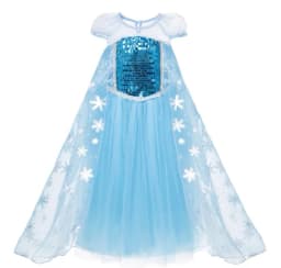 Muababy Frozen Sisters Crystal Tulle Dress for Girls Elsa & Anna Costume Holiday Birthday Carnival Pageant Outfit 2-8Y
