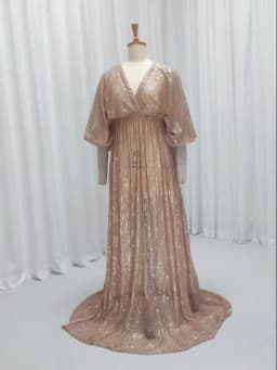  Elegant Vintage Sequin V-neck Backless Dress Maternity Photography Props Dress Bohemian Photo Shooting Pregnancy Dress