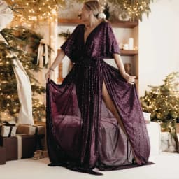  Elegant Vintage Sequin V-neck Backless Dress Maternity Photography Props Dress Bohemian Photo Shooting Pregnancy Dress