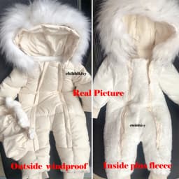 Winter Newborn Baby Girl Clothes Thicken Baby Romper With Gloves Warm Baby Jumpsuit Hooded Plus Velvet Children's Clothing 0-18M