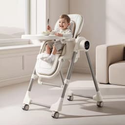 Baby Feeding Chair Convertible High Chair and Swing for Babies Bluetooth Music Player 3 Timer Modes Adjustable Reclining Backrest Remote Control Rocking Cradle Multifunction Infant Dining Chair Foldable Portable Toddler High Chair 2026 New Baby