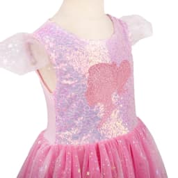 Glitter Mesh Doll Character Layered Tutu Dress Toddler Sweet Princess Outfit Ideal for School Holiday Birthday Celebration Wear